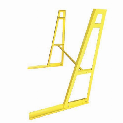Weha Single Sided A Frame Storage Rack with Cross Bar Safety Yellow