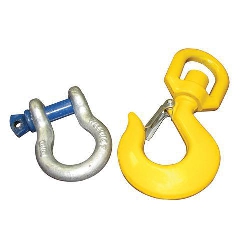 Swivel hook with shackle for forklift boom. SIKA-SWIVEL HOOK type WHS 10-8 Part#  119791