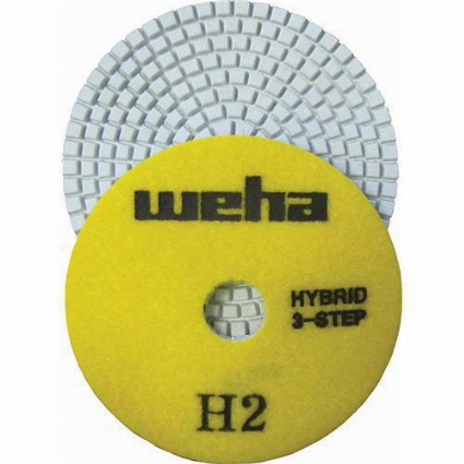 Part#  13352 4" Weha 3 Step Hybrid Diamond Polishing pad step 2 4 inch