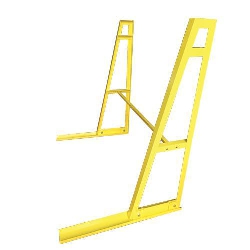 Weha Single Sided A Frame Storage Rack with Cross Bar Safety Yellow
