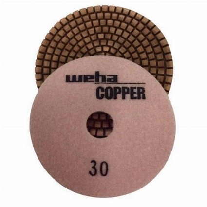 Cat # 15400 Weha Copper Diamond Polishing Pad 30 Grit