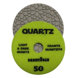 4" Weha Quartz Diamond Polishing Pad, Engineered Stone Polishing Pad, Part# 16450