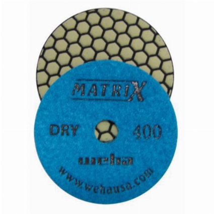 Polishing Granite Dry, Dry Honeycomb Diamond Polishing Pads, Dry Polishing Stone, 400 Grit part # 50411
