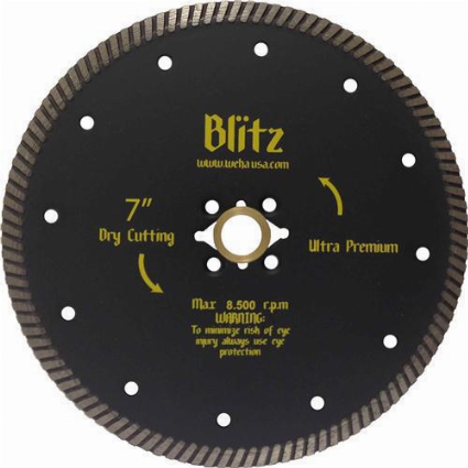 Part#  51417 Weha 7" Blitz Ultra Premium Quad Turbo Diamond Blade