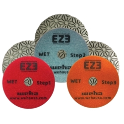 3  Step Set EZ3 3 Step Granite Quartz Wet Polishing Pad Set, 3 Step Quartz, 3 Step Quartzite, Part #60451