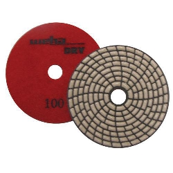 Dry Diamond Polishing Pad Spiral Brick - 100 Grit Part# DPS4100