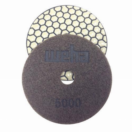 Dry Granite Diamond Polishing Pad 5000 Grit, Honeycomb Dry, Part # VZDP45000